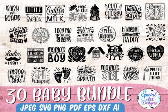 Baby SVG Bundle for Crafts and Graphics