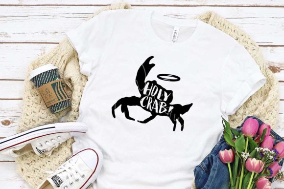 Crab SVG - Holy Crab Quote: A Playful Graphic for Crafts and Digital Publishing