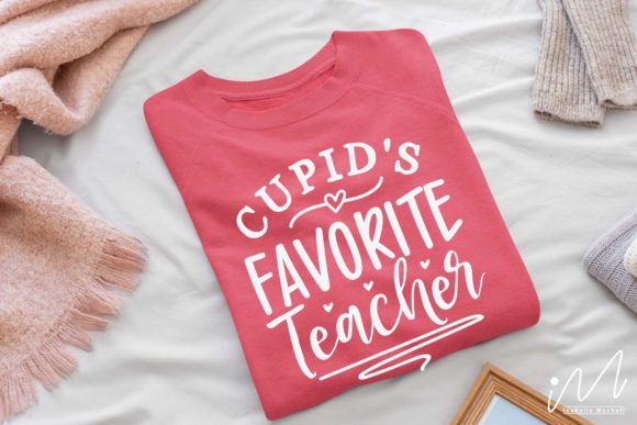 Cupid's Favorite Teacher SVG for Crafts and Graphics