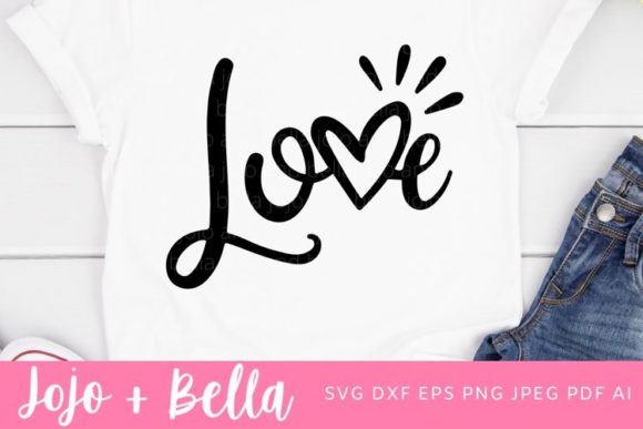 Love SVG File for Local Business Branding and Crafts