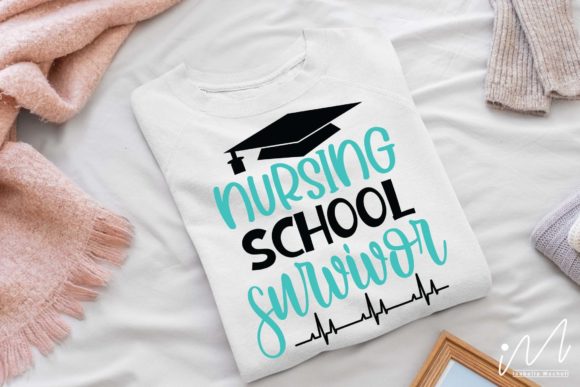 Nursing School Survivor SVG Graphic for Crafts