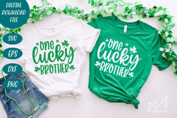 One Lucky Brother Svg for Crafts and Graphics