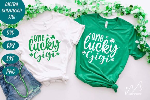 One Lucky Gigi Svg for Crafts and Graphics