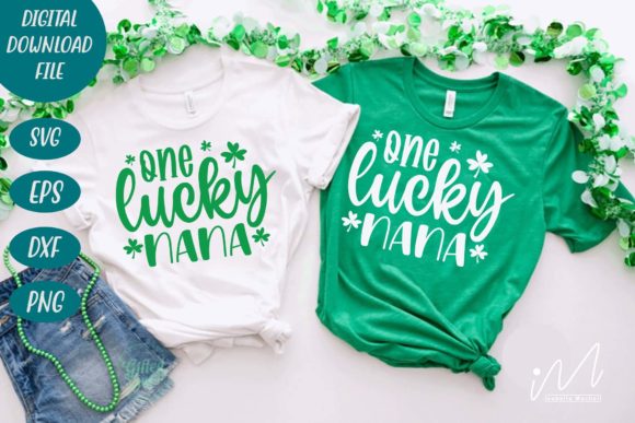 One Lucky Nana Svg for Crafts and Graphics