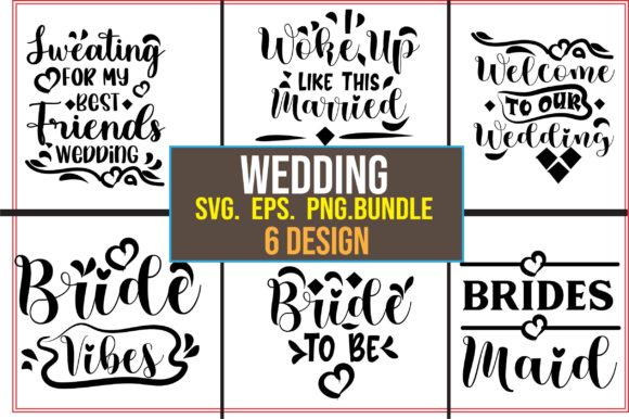 Wedding SVG Bundle for Crafts and Graphics