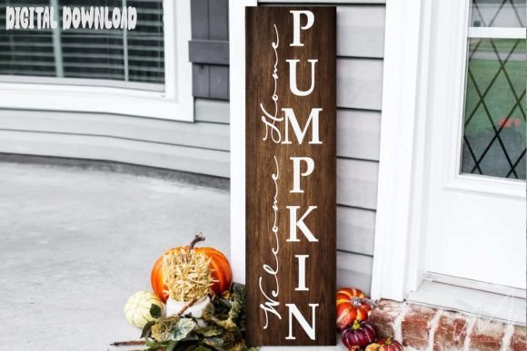 Welcome Home Pumpkin Porce Sing